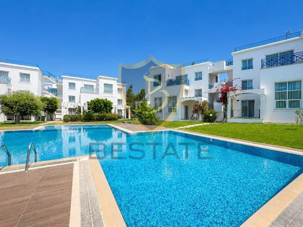 GİRNE ALSANCAK’TA HAVUZLU SİTEDE FULL EŞYALI SATILIK 2+1 PENTHOUSE !! TEK YETKİLİ !!